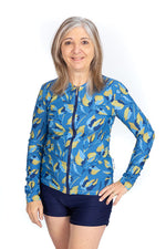 Womens Long Sleeve Indigo Rashie