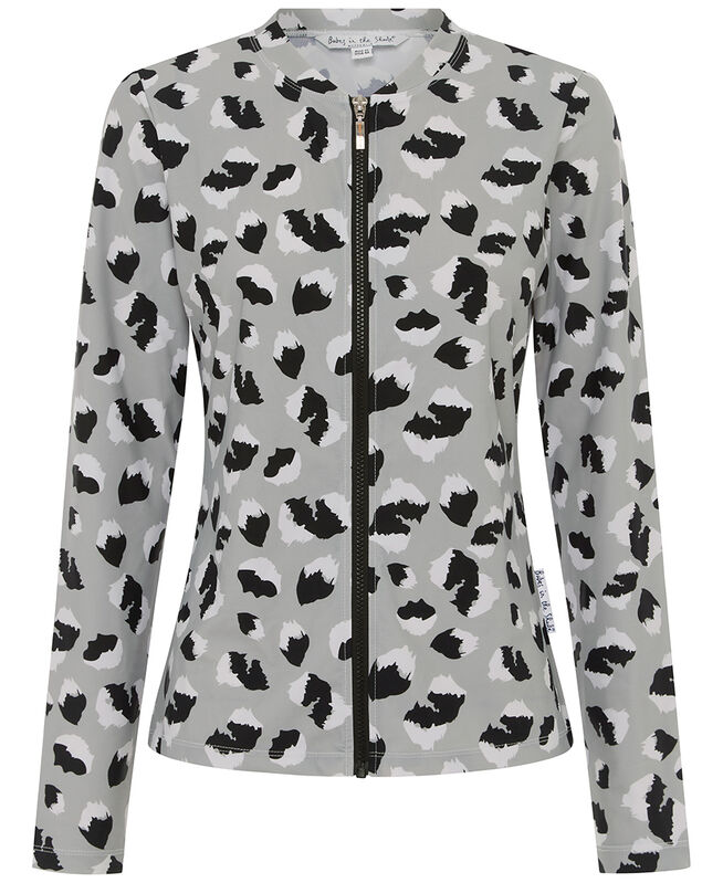 Womens Long Sleeve Leopard Rashie
