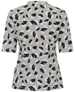 Womens Short Sleeve Leopard Rashie