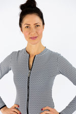 Womens Long Sleeve Mamiko Black Rashie