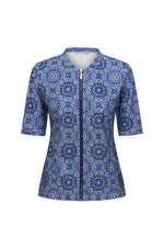 Womens Short Sleeve Mandala Rashie (SIZES 8 ONLY)