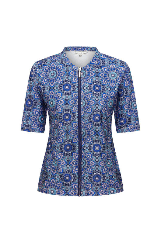 Womens Short Sleeve Mandala Rashie (SIZES 8 ONLY)