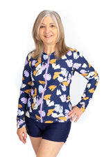 Womens Long Sleeve Purple Haze Rashie