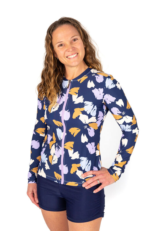 Womens Long Sleeve Purple Haze Rashie