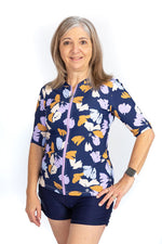 Womens Short Sleeve Purple Haze Rashie