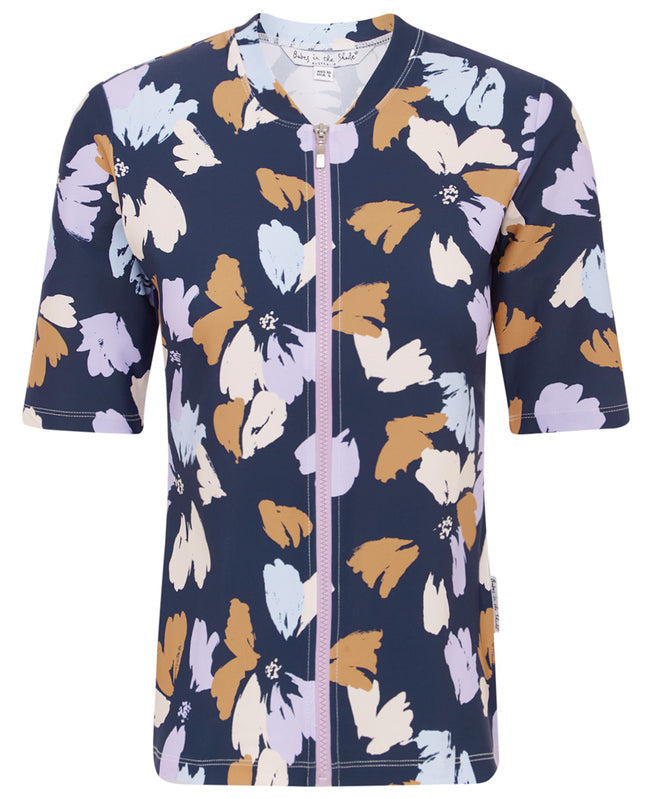 Womens Short Sleeve Purple Haze Rashie