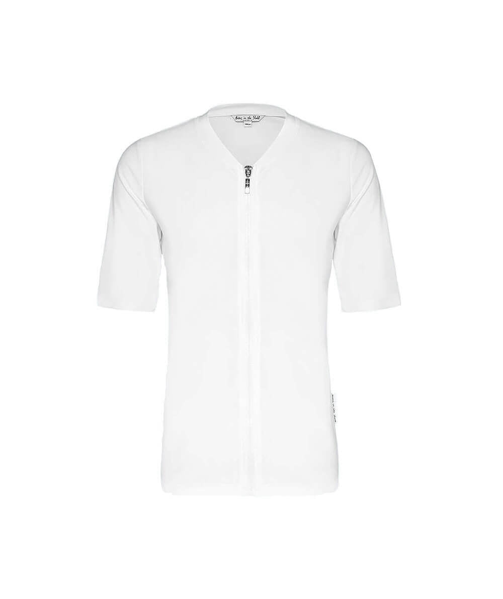 Womens Short Sleeve Plain White Rashie