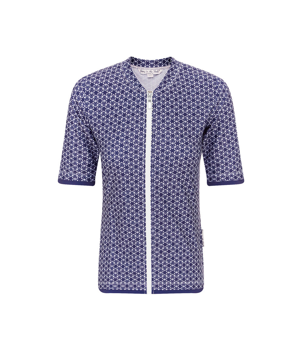 Womens Short Sleeve Pinwheel Rashie (SIZES 6, 8, 10 ONLY)