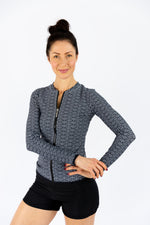 Womens Long Sleeve Rashie SEA WAVE