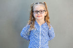 Girls Blue Daisy UV Suit