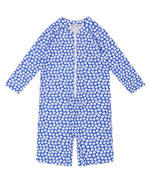 Girls Blue Daisy UV Suit