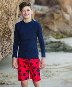 Red Palm Boardshorts