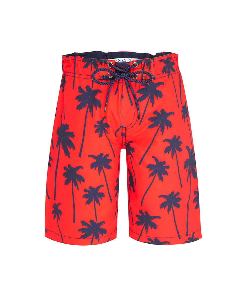 Red Palm Boardshorts