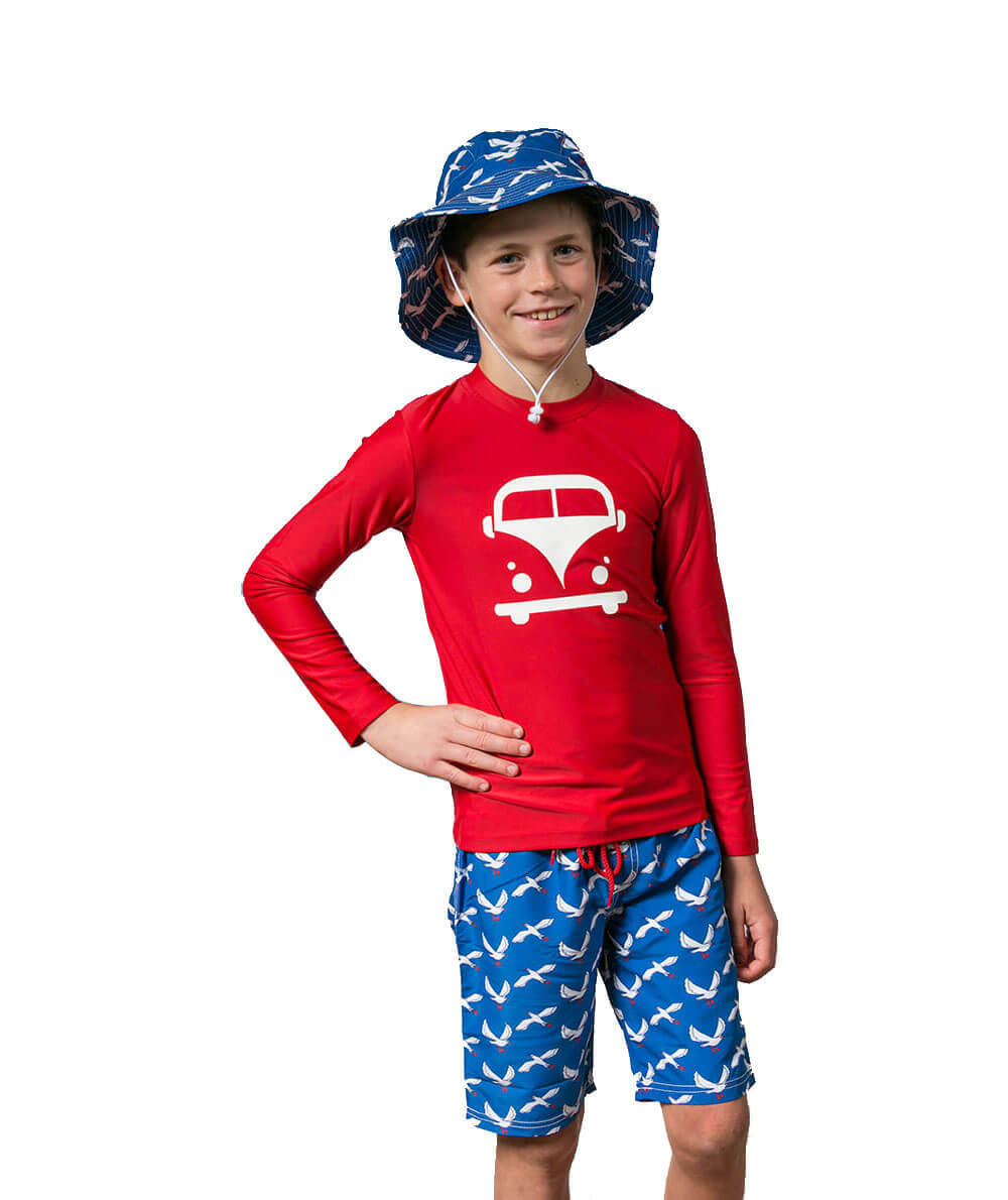 Boys Boardshorts SEAGULLS  (SIZES 1, 2, 4, 5, 14 ONLY)