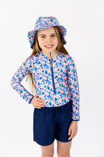 Girls Jasmine Long Sleeve Bathers (SIZES 6, 12, 14 ONLY)