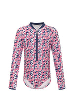 Girls Pom Pom Long Sleeve Bathers (SIZES 4 ONLY)