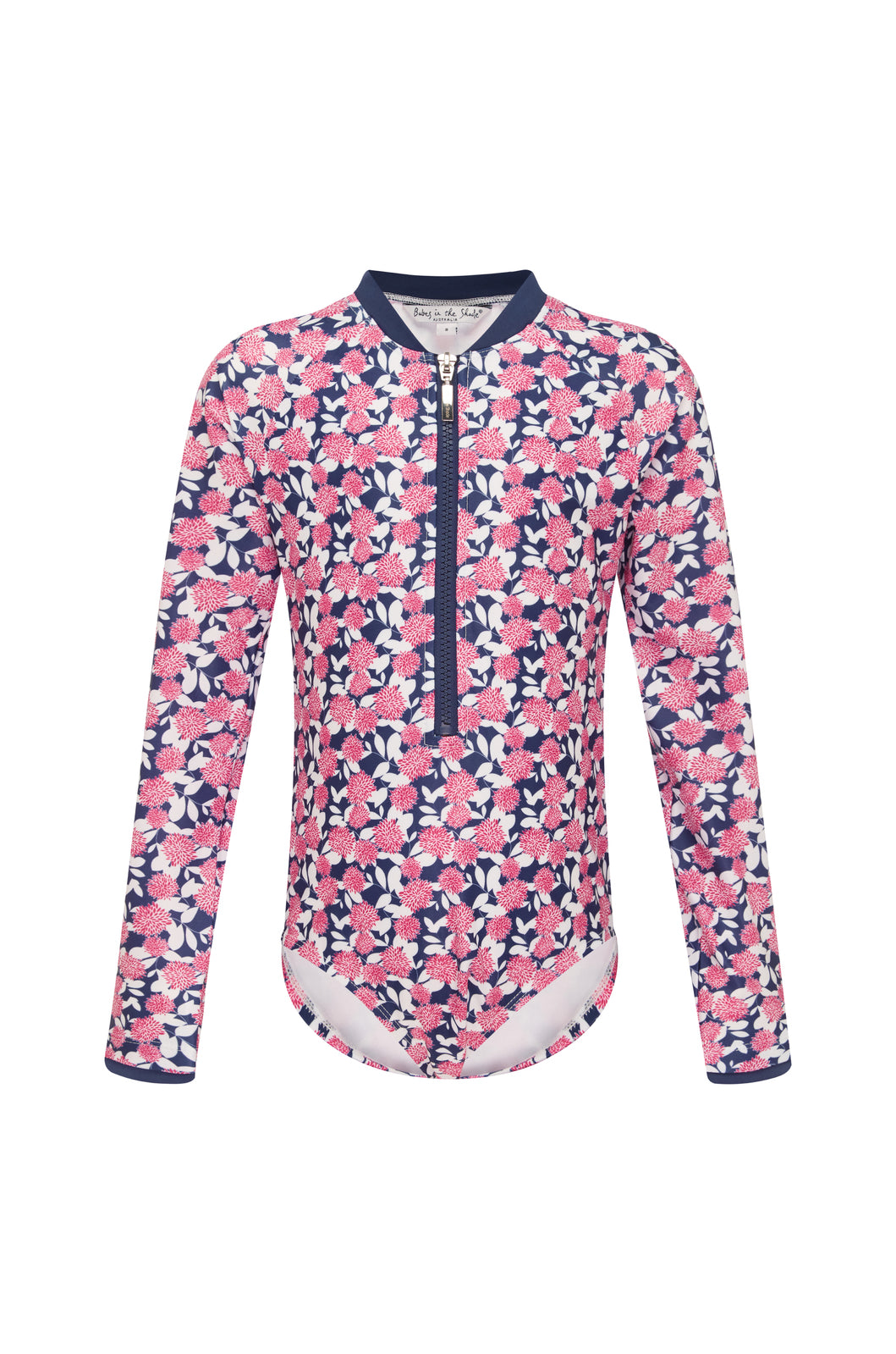 Girls Pom Pom Long Sleeve Bathers (SIZES 4 ONLY)