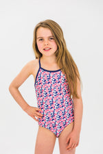 Girls Pom Pom Bathers (SIZES 3, 4, 5, 6, 7 ONLY)