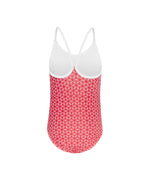 Girls Pinwheel Red Bathers (SIZES 3, 4, 5, 6, 7 ONLY)