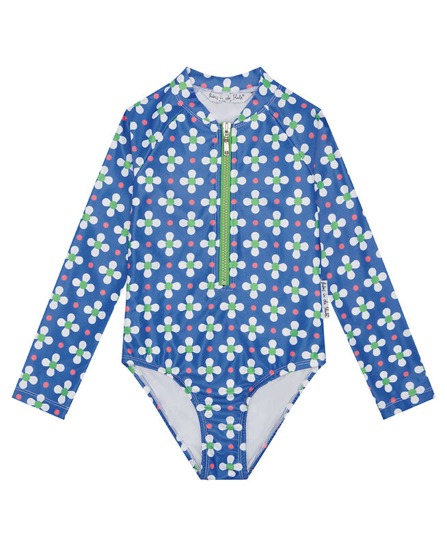 Girls Clover Long Sleeve Bathers