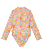 Girls Sunny Girl Long Sleeve Bathers