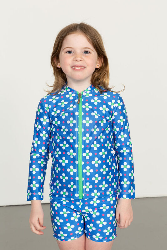 Girls Clover Swim Trunks