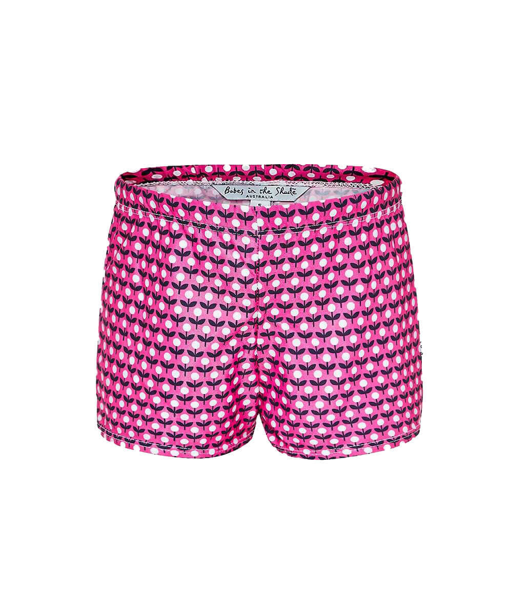 Pink Flower Trunks (SIZES 1, 2, 3, 6 ONLY)