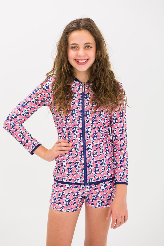 Girls Pom Pom Swim Trunks (SIZES 4 ONLY)