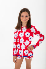 Girls Red Flower Trunk (SIZES: 1, 2, 3, 5, 6, 7, 12 ONLY)