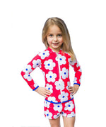 Girls Red Flower Trunk (SIZES: 1, 2, 3, 5, 6, 7, 12 ONLY)