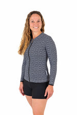 Womens Long Sleeve Rashie SEA WAVE